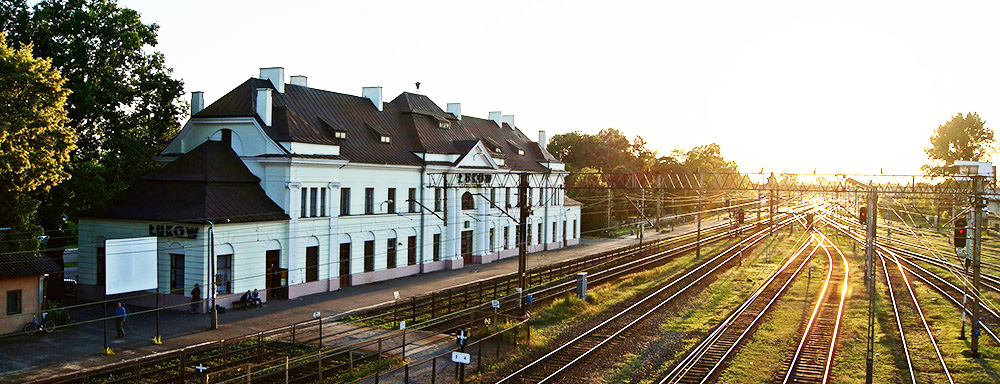 Dworzec kolejowy w Łukowie. (Fot. Dawid Wereszczyński)