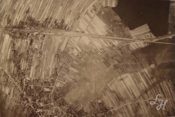Fotografia Łukowa wykonana przez pilotów Luftwaffe 9 września 1939 r. Fotografia lotnicza Łukowa